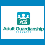 Adult Guardianship Services logo with three white figures inside a teal rounded square above the words “Adult Guardianship Services” on a white background.