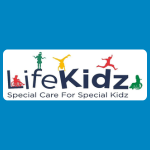 LifeKidz logo with colourful child-shaped figures above the word “LifeKidz” and the tagline “Special Care For Special Kidz” on white background.