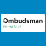 Ombudsman logo with black text reading “Ombudsman” and smaller teal text reading “Fairness for all” on a white background.