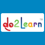 do2learn logo with playful multicoloured lowercase lettering on a white background.