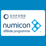 Numicon affiliate programme logo with Oxford University Press branding above the word “numicon” and a blue linked-shape icon on a white background.