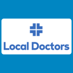 Local Doctors logo with a blue medical cross above blue text reading “Local Doctors” on a white background.