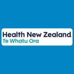 Health New Zealand logo with dark blue text reading “Health New Zealand” and smaller teal text reading “Te Whatu Ora” on a white background.