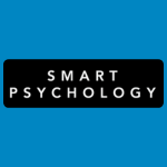 Smart Psychology logo, featuring the words “SMART PSYCHOLOGY” in widely spaced white capital letters on a black background.