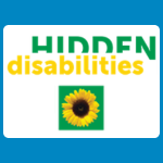 Hidden Disabilities logo with green and yellow text reading “HIDDEN disabilities” above a sunflower image on a white background.