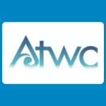 ATWC logo with stylised blue gradient letters reading “Atwc” on a white background.