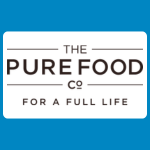 The Pure Food Co logo, featuring the organisation’s name in black capital lettering between thin grey horizontal lines, with “For a Full Life” underneath, on a white background.