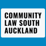 Community Law South Auckland logo with bold black uppercase text reading “COMMUNITY LAW SOUTH AUCKLAND” on a white background.