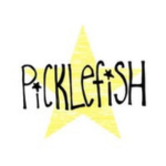 Picklefish logo with hand-drawn black text reading “PICKLEFISH” over a pale yellow star on a white background.