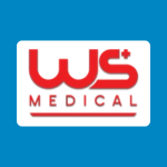 WS Medical logo with bold red letters reading “WS” and red text reading “MEDICAL” underneath on a white background.