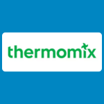 Thermomix logo with green text reading “thermomix” on a white background.